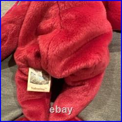 1998 VALENTINA the Ty Beanie Baby Bear, TAG ERRORS, RARE