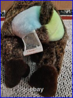 1999 Cheeks Limited Edition Ty Beanie Baby RARE TAG ERROR Mint