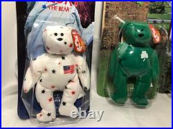 1999 McDonald's TY Beanie Babies Collectors Set Of Int'l Bears RARE With ERRORS