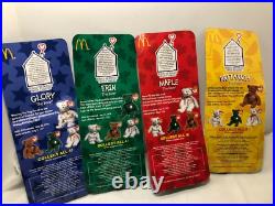 1999 McDonald's TY Beanie Babies Collectors Set Of Int'l Bears RARE With ERRORS