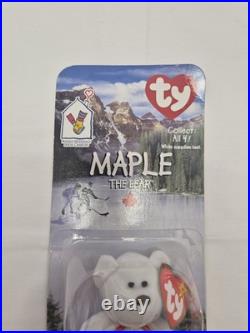 1999 McDonalds ty Beanie Baby Maple The Bear Rare ERRORS 1993 OAKBROOK NEW