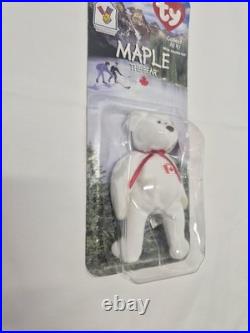 1999 McDonalds ty Beanie Baby Maple The Bear Rare ERRORS 1993 OAKBROOK NEW