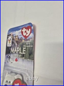 1999 McDonalds ty Beanie Baby Maple The Bear Rare ERRORS 1993 OAKBROOK NEW