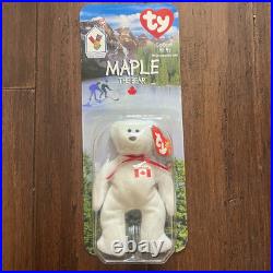 1999 Rare TY Beanie Babies 4-Set Britannia Glory Erin Maple The Bear ERROR Mc 1999 Rare TY Beanie Babies 4-Set Britannia Glory Erin Maple The Bear ERROR Mc
