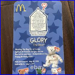 1999 Rare TY Beanie Babies 4-Set Britannia Glory Erin Maple The Bear ERROR Mc 1999 Rare TY Beanie Babies 4-Set Britannia Glory Erin Maple The Bear ERROR Mc