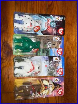1999 SET OF 4 TY Beanie Babies Ronald McDonald House Charities RARE WITH ERRORS