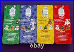 1999 SET OF 4 TY Beanie Babies Ronald McDonald House Charities RARE WITH ERRORS