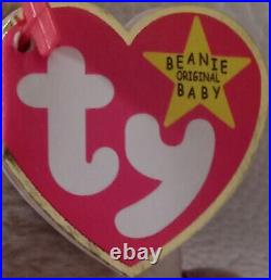 1999 SIGNATURE BEAR Ty Beanie Baby RARE MINT ORIGINAL Retired with ERROR