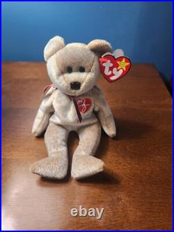 1999 SIGNATURE BEAR Ty Beanie Baby Rare mint condition retired with Errors