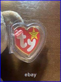 1999 Signature Bear TY Beanie Baby With Rare Tag Errors