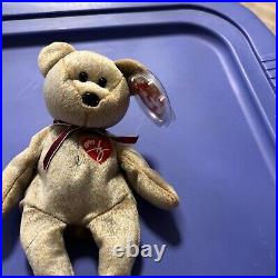 1999'Signature Bear' Ty Beanie Baby RARE! Excellent condition! With errors