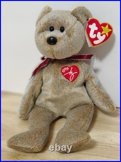 1999 Signature Bear Ty Beanie Baby Rare Original Retired with tag errors