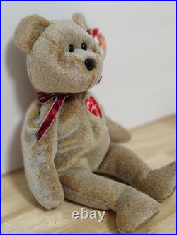 1999 Signature Bear Ty Beanie Baby Rare Original Retired with tag errors