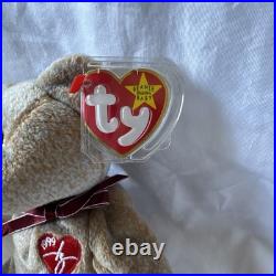 1999 Signature Bear Ty Beanie Baby Rare Original Retired with tag errors