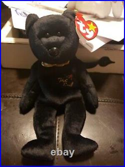 1999 THE END BEAR With RARE errors! Ty Beanie Baby