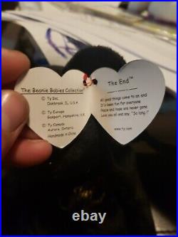 1999 THE END BEAR With RARE errors! Ty Beanie Baby