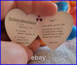 1999 TY Beanie Baby Lips The Fish Retired Mint Very Rare, witherrors 1999 TY Beanie Baby Lips The Fish Retired Mint Very Rare, witherrors