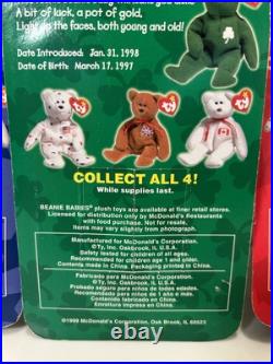 1999 Teenie Beanies McDonalds international Collection With 5 Rare Errors