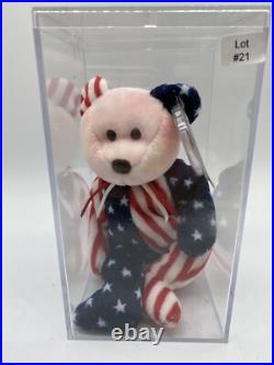 1999 Ty Spangle beanie baby. Pink face. Tag errors. Mint Condition. Rare