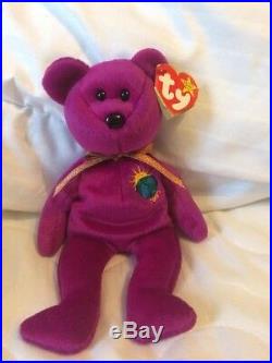 1st Edition Beanie Baby Collection Rare Mint Condition Princess, Curly, Erin