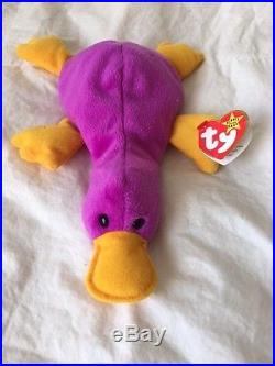 1st Gen Patti Platypus 4025 Beanie Baby Extremely Rare Tag Errors