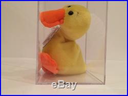 1st Gen Ty Wingless Quacker MWMT MQ Authenticated Ty Beanie Baby EXTREMELY RARE
