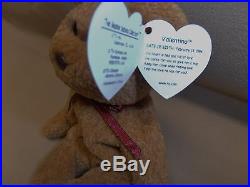 2 Mint condition VERY rare Curly Beanie Babies with tag errors