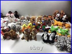 20 x 2 Twin TY Beanie Babies Animals Double Up Rare Collection Lions Tigers And