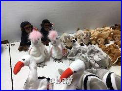 20 x 2 Twin TY Beanie Babies Animals Double Up Rare Collection Lions Tigers And