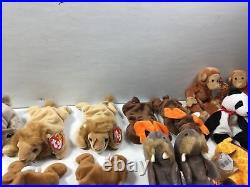 20 x 2 Twin TY Beanie Babies Animals Double Up Rare Collection Lions Tigers And