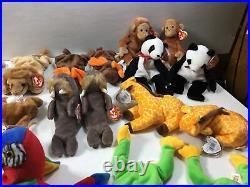 20 x 2 Twin TY Beanie Babies Animals Double Up Rare Collection Lions Tigers And