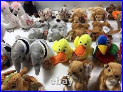 20 x 2 Twin TY Beanie Babies Animals Double Up Rare Collection Lions Tigers And