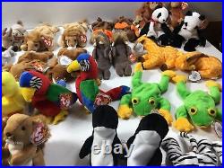 20 x 2 Twin TY Beanie Babies Animals Double Up Rare Collection Lions Tigers And