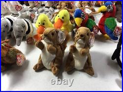 20 x 2 Twin TY Beanie Babies Animals Double Up Rare Collection Lions Tigers And