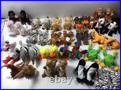 20 x 2 Twin TY Beanie Babies Animals Double Up Rare Collection Lions Tigers And