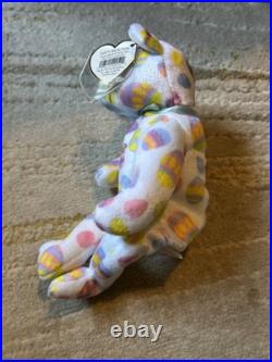 2004 New Unused Beanie Babies Eggs TAG ERROR Oakbrook Rare! Easter Bear Colorful