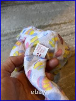 2004 New Unused Beanie Babies Eggs TAG ERROR Oakbrook Rare! Easter Bear Colorful