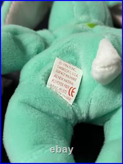 3 Terriffic Bunnies Ty Beanie Babies Hoppity, Floppity, Hippity 1996 Rare Trio