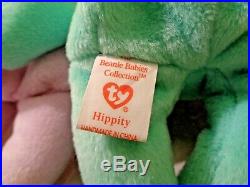 3 Vtg RARE Beanie Babies HIPPITY HOPPITY FLOPPITY 1996 TAG ERRORS Retired PVC
