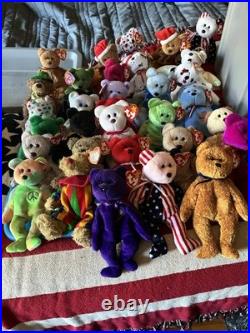 36 Different Beanie Baby Bears (Including Rare) $10 A Piece. All Mint with Tags