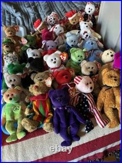 36 Different Beanie Baby Bears (Including Rare) $10 A Piece. All Mint with Tags