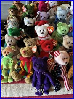 36 Different Beanie Baby Bears (Including Rare) $10 A Piece. All Mint with Tags