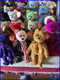 36 Different Beanie Baby Bears (Including Rare) $10 A Piece. All Mint with Tags