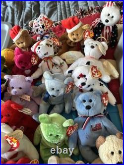 36 Different Beanie Baby Bears (Including Rare) $10 A Piece. All Mint with Tags