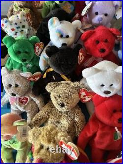 36 Different Beanie Baby Bears (Including Rare) $10 A Piece. All Mint with Tags
