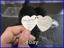 5 Extremely Rare Beanie Babies 3 With Tag Errors. Along With 3 Protective Cases