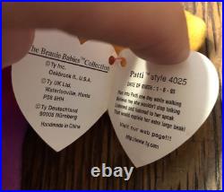 5 RARE Ty Beanie Baby Babies Errors Jake The Duck Echo Roam Peace Bear Patti 5 RARE Ty Beanie Baby Babies Errors Jake The Duck Echo Roam Peace Bear Patti