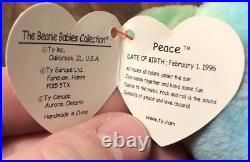 5 RARE Ty Beanie Baby Babies Errors Jake The Duck Echo Roam Peace Bear Patti 5 RARE Ty Beanie Baby Babies Errors Jake The Duck Echo Roam Peace Bear Patti