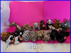 92 Rare/Retired Beanie Babies Lot