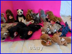 92 Rare/Retired Beanie Babies Lot